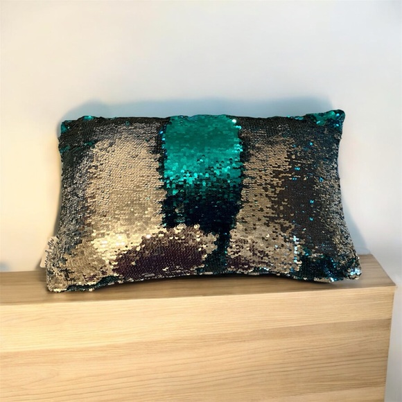 Mermaid Pillow Company "Puppies Play" Sequin Positivity Collection Pillow Plush - Picture 4 of 10